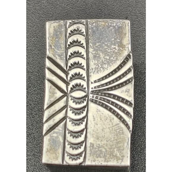 Vintage Navajo Bernice Bonney Sterling Silver 4pc Ranger Buckle Set Unmounted main image 12